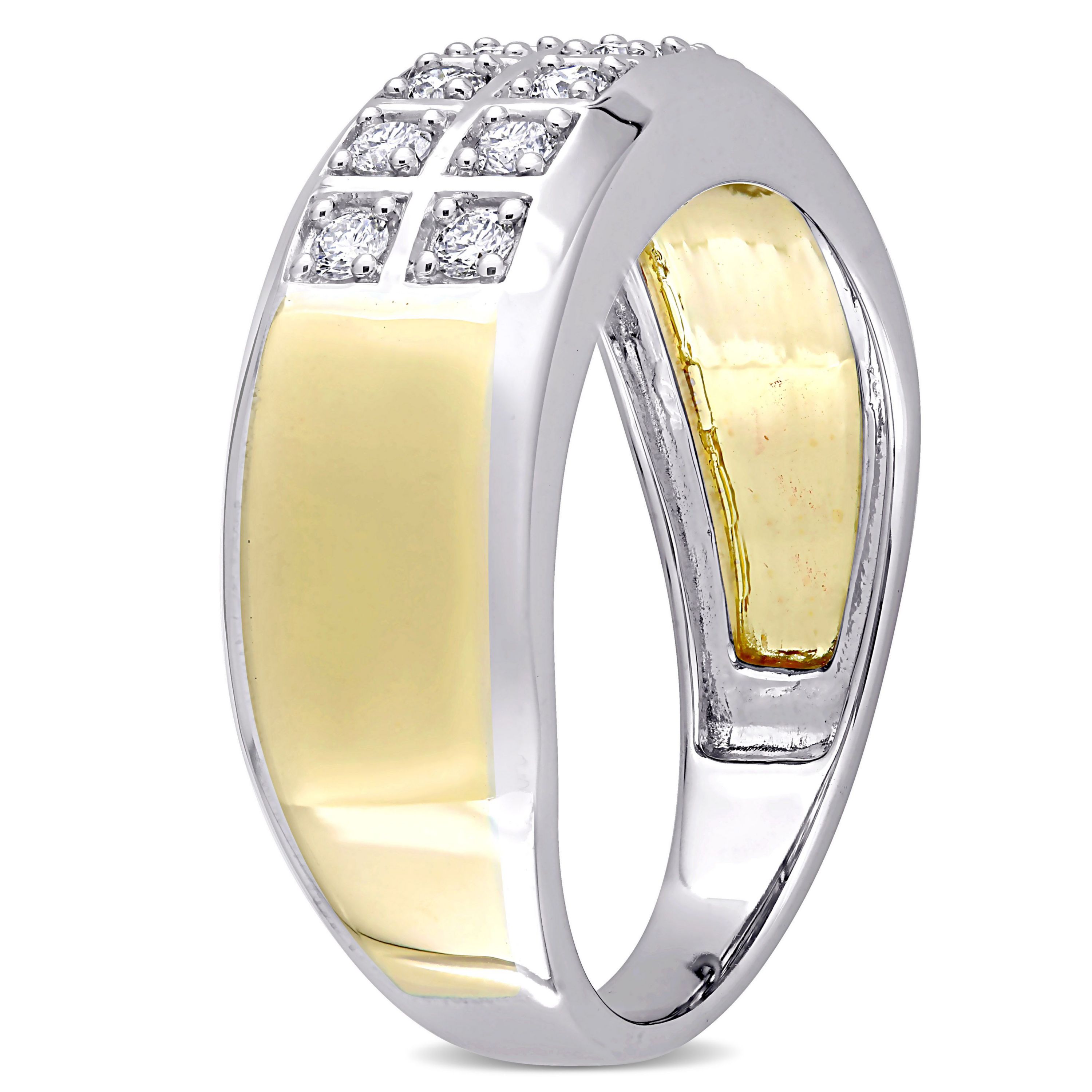 1/3 ct. t.w. Diamond Mens Ring in 10K Two-Tone Gold
