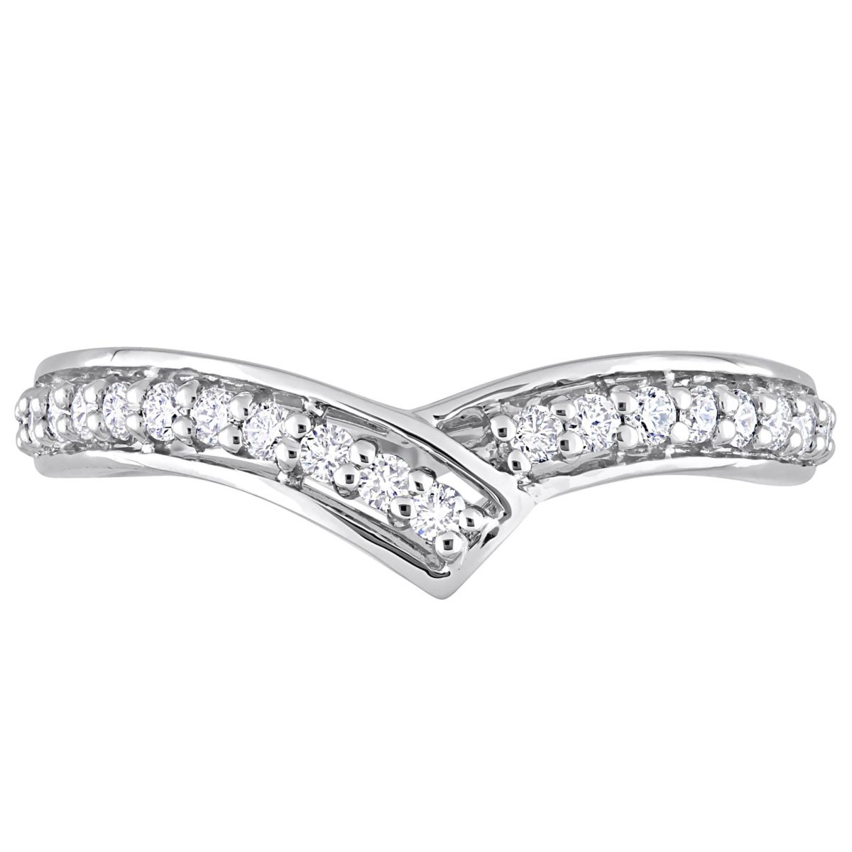 1/3 ct. t.w. Diamond Chevron Ring in Platinum