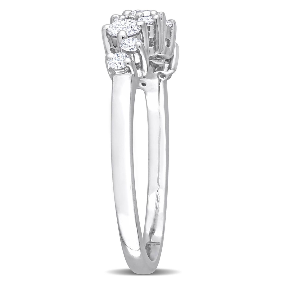 1/2 ct. t.w. Diamond Semi-Eternity Ring in Platinum