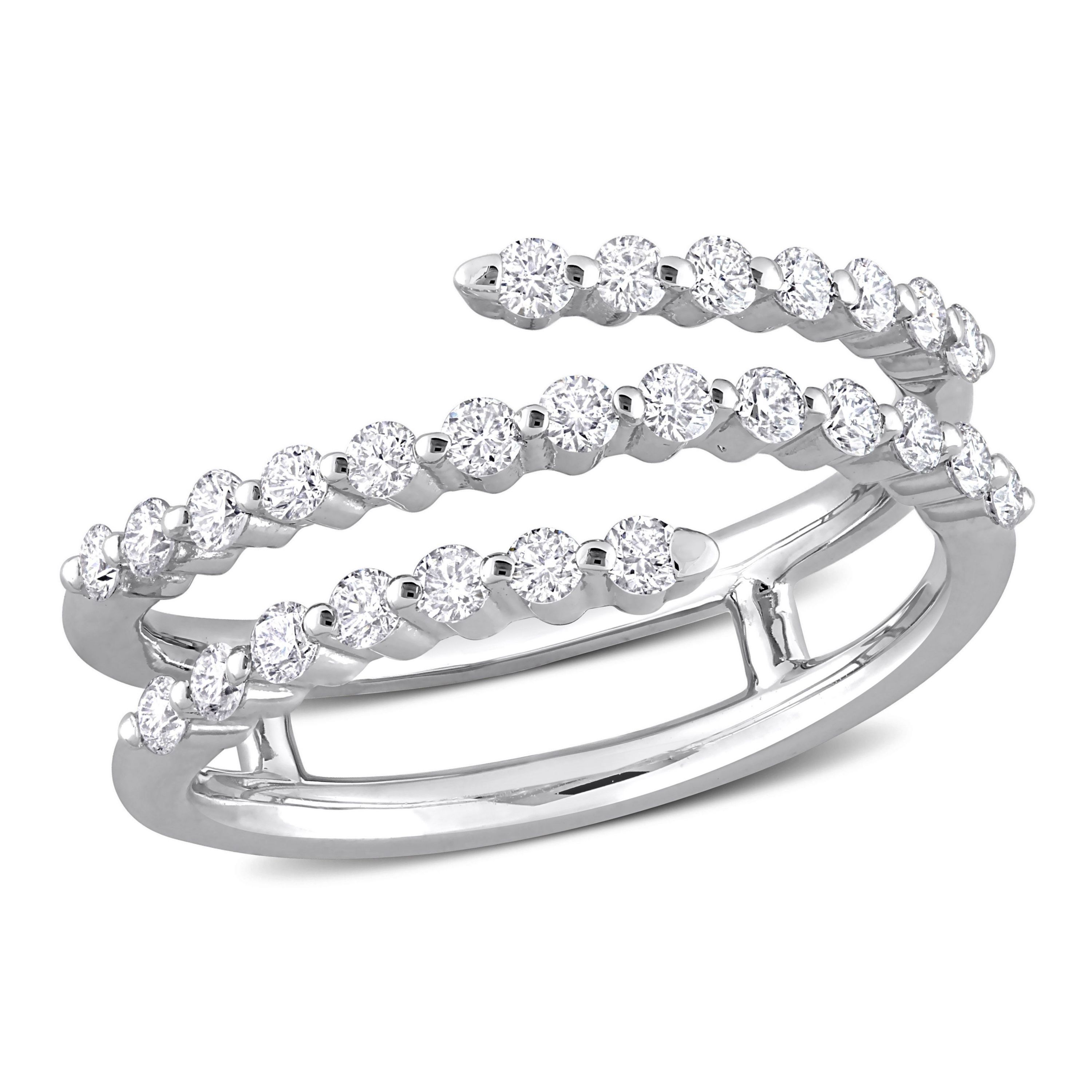 1/2 ct. t.w. Diamond Coil Ring in Platinum