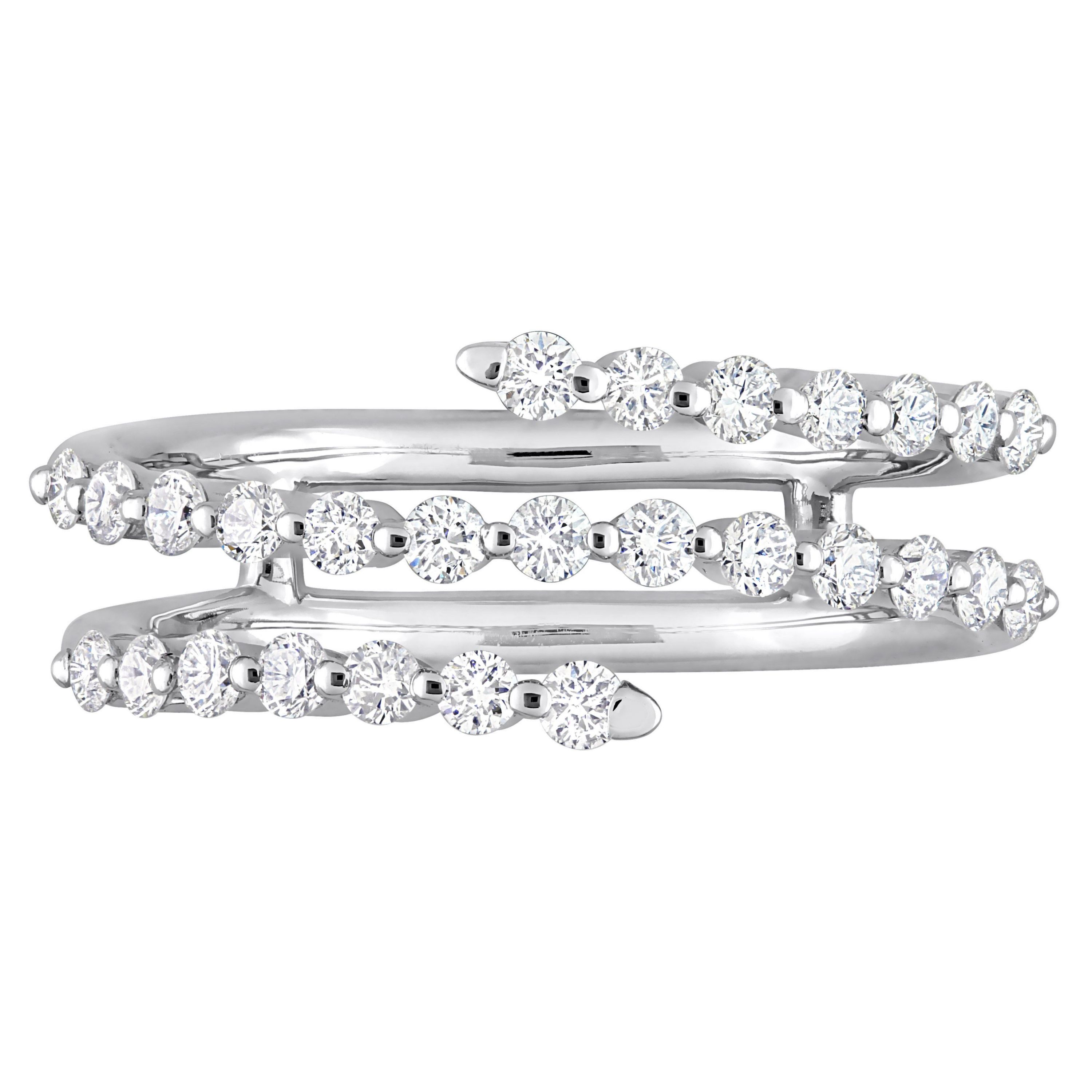 1/2 ct. t.w. Diamond Coil Ring in Platinum