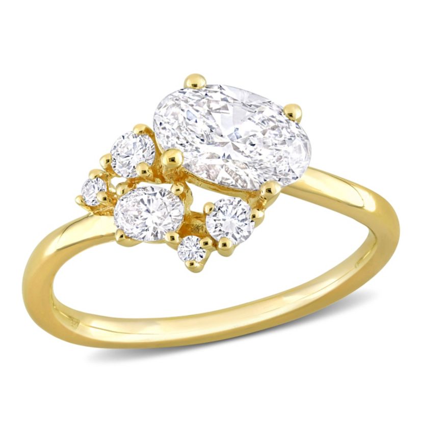Lab Created 1.32 ct. t.w. Lab Grown Diamond Ring in 14K Yellow Gold
