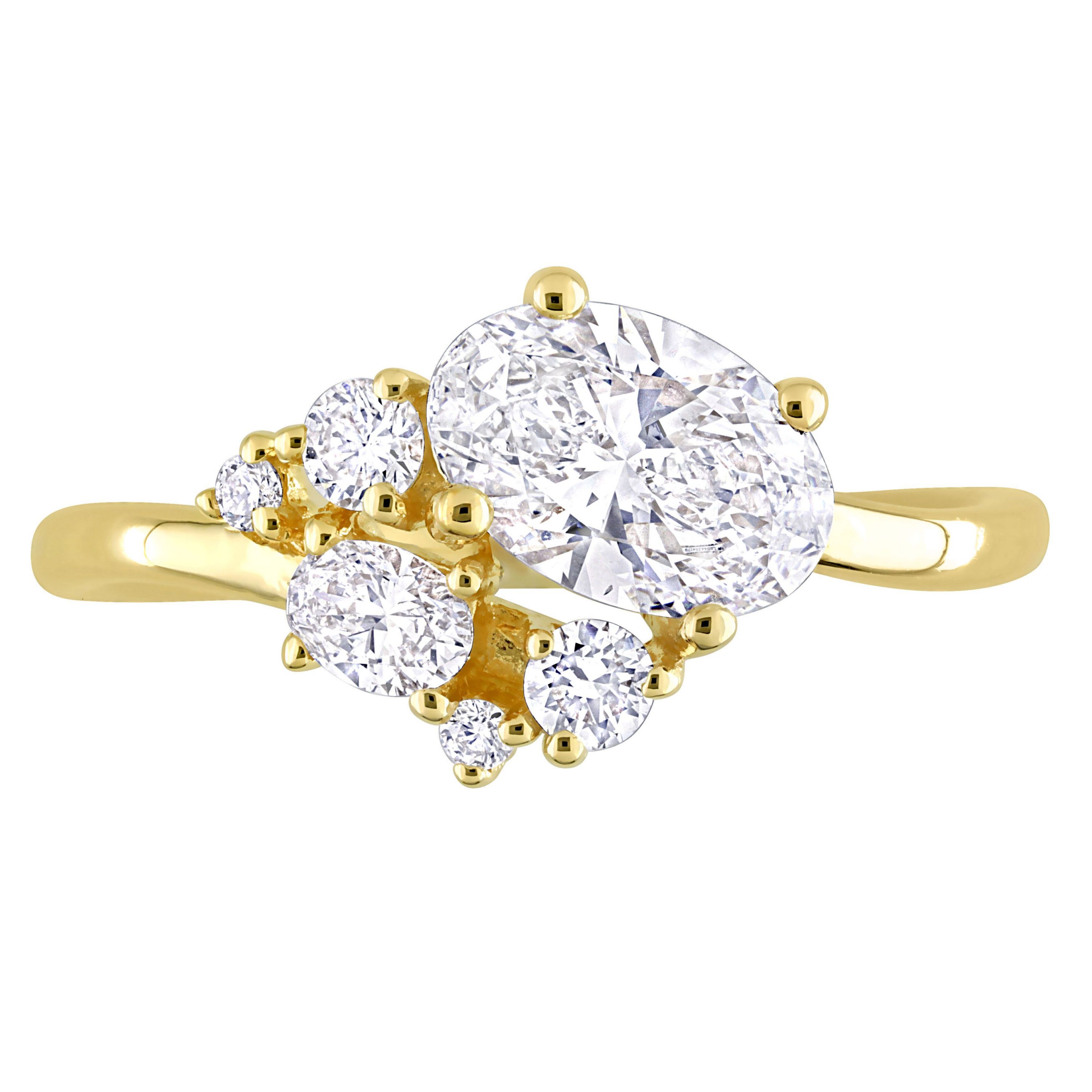 Lab Created 1.32 ct. t.w. Lab Grown Diamond Ring in 14K Yellow Gold