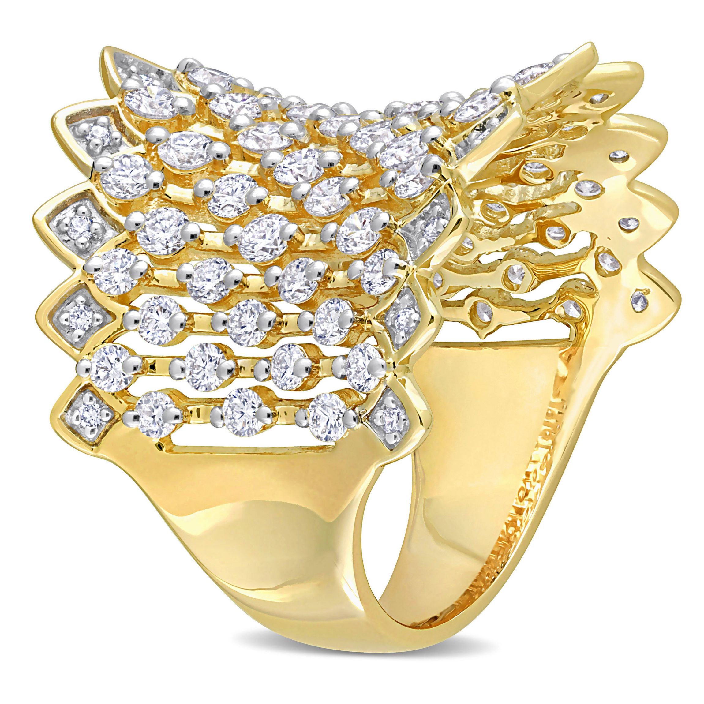 Lab Created 2 ct. t.w. Lab Grown Diamond Wide Band Ring in 14K Yellow Gold