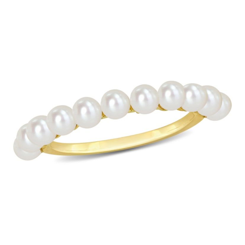 Freshwater Cultured Pearl Ring in 14K Yellow Gold