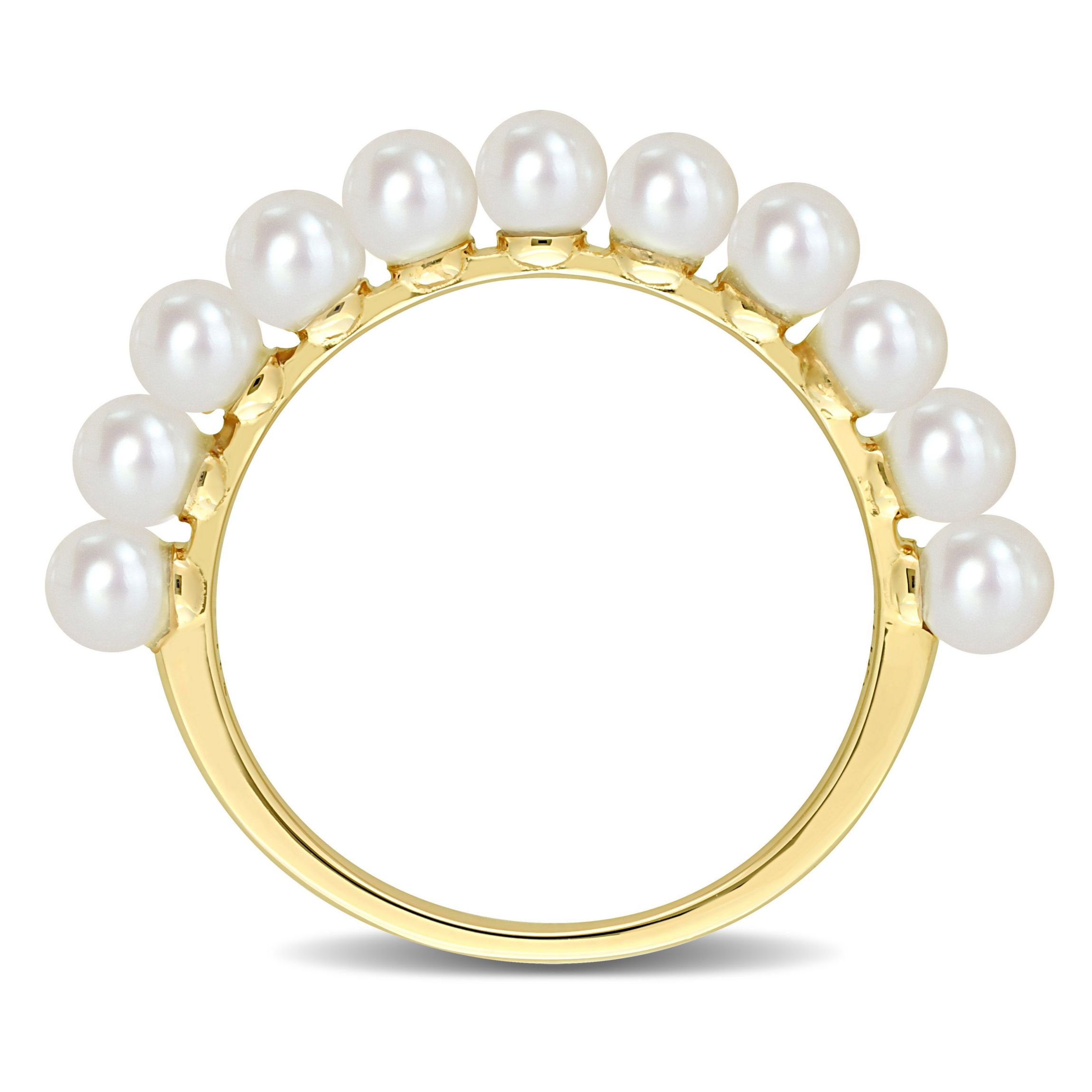 Freshwater Cultured Pearl Ring in 14K Yellow Gold