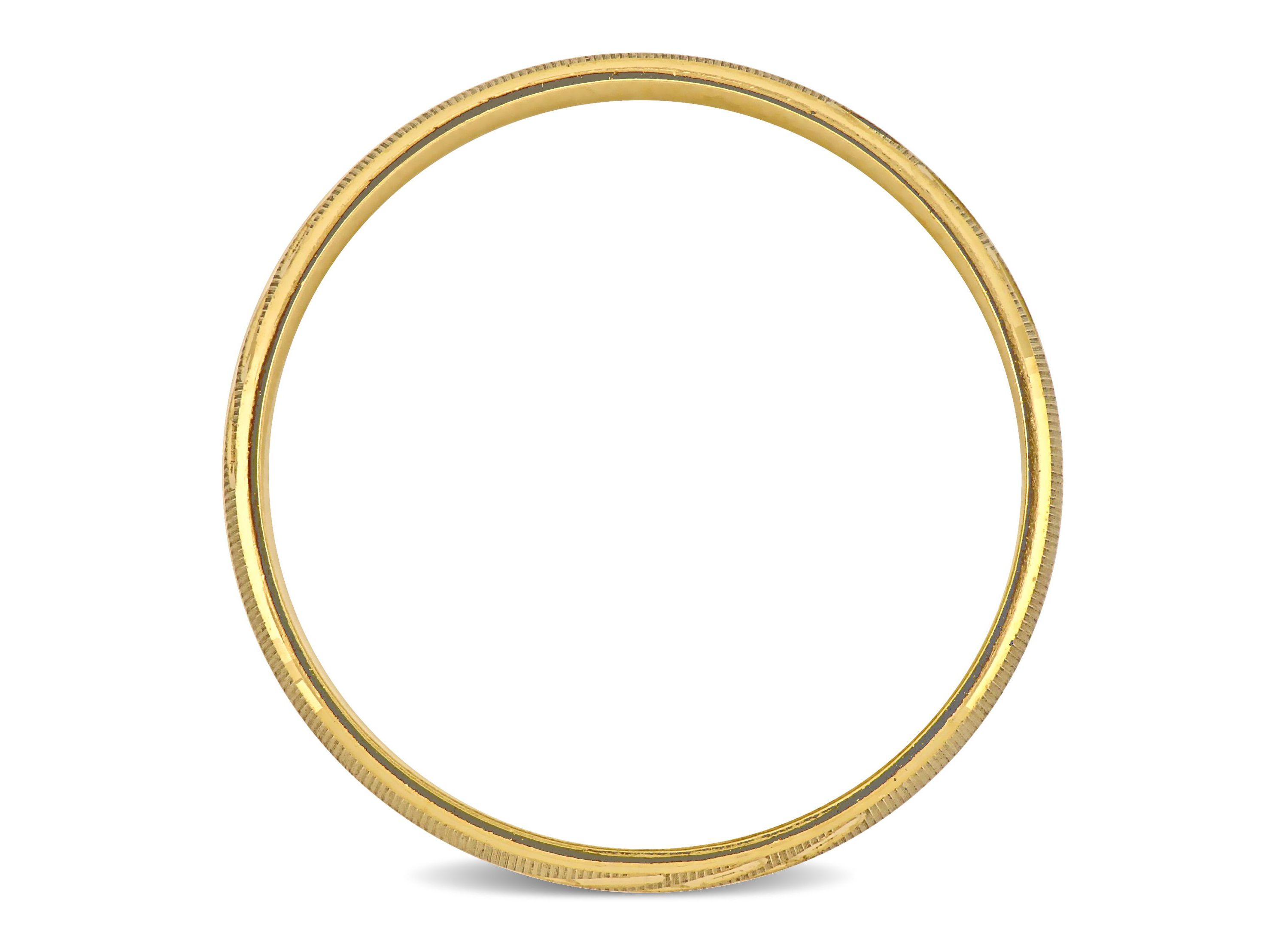 Mens Wedding Band in 10K Yellow Gold