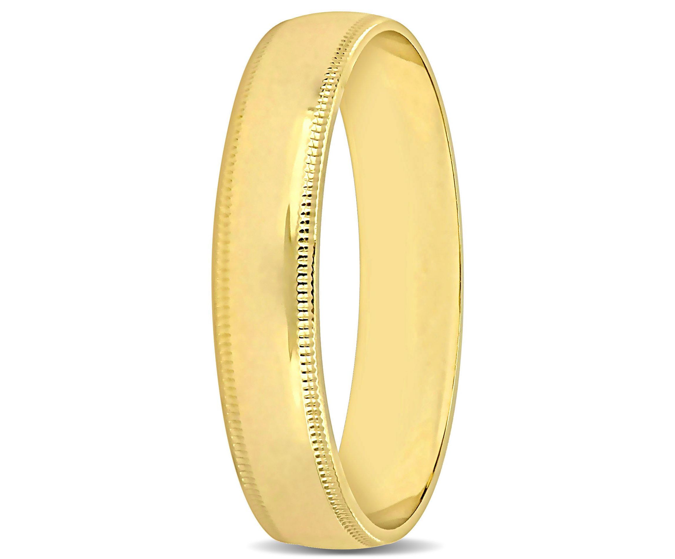 Ladies Wedding Band in 10K Yellow Gold