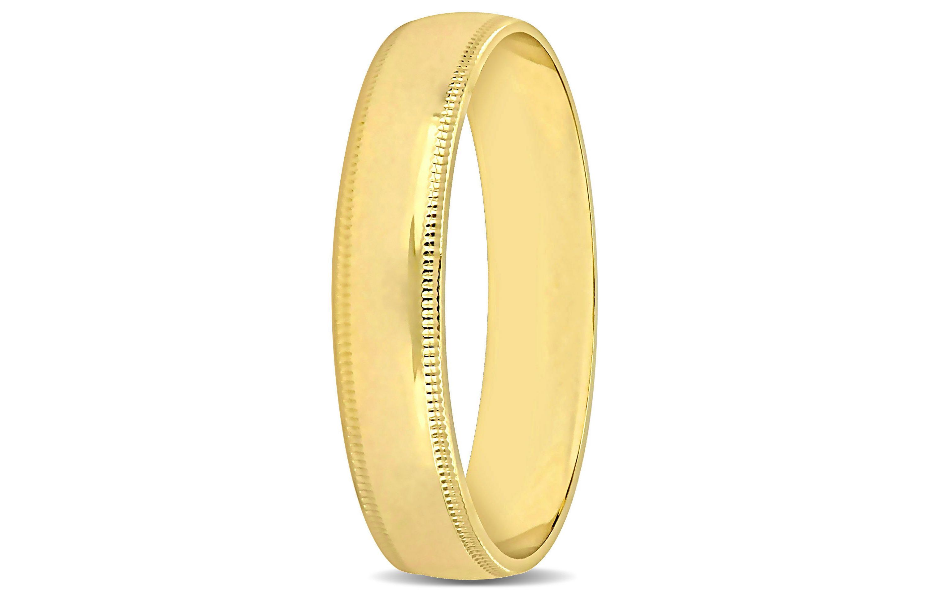 Ladies Wedding Band in 10K Yellow Gold