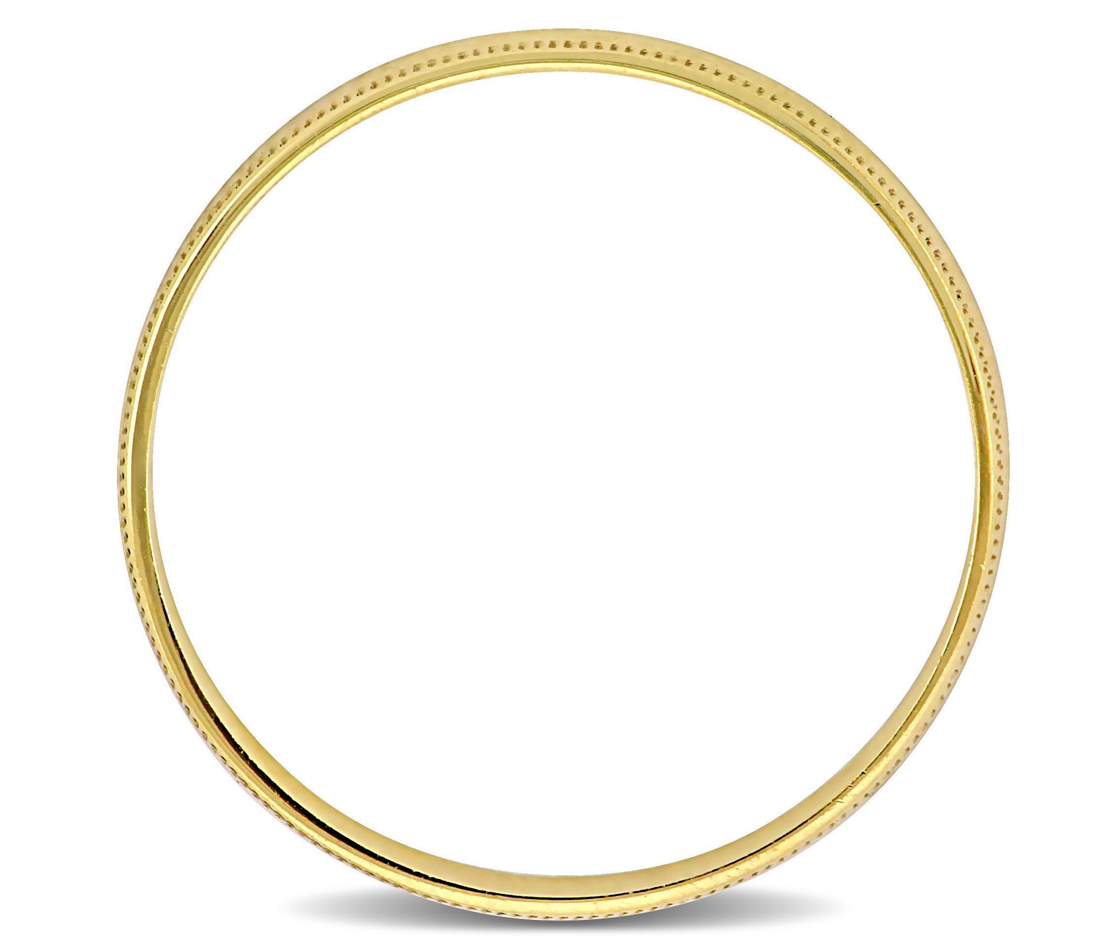 Ladies Wedding Band in 10K Yellow Gold