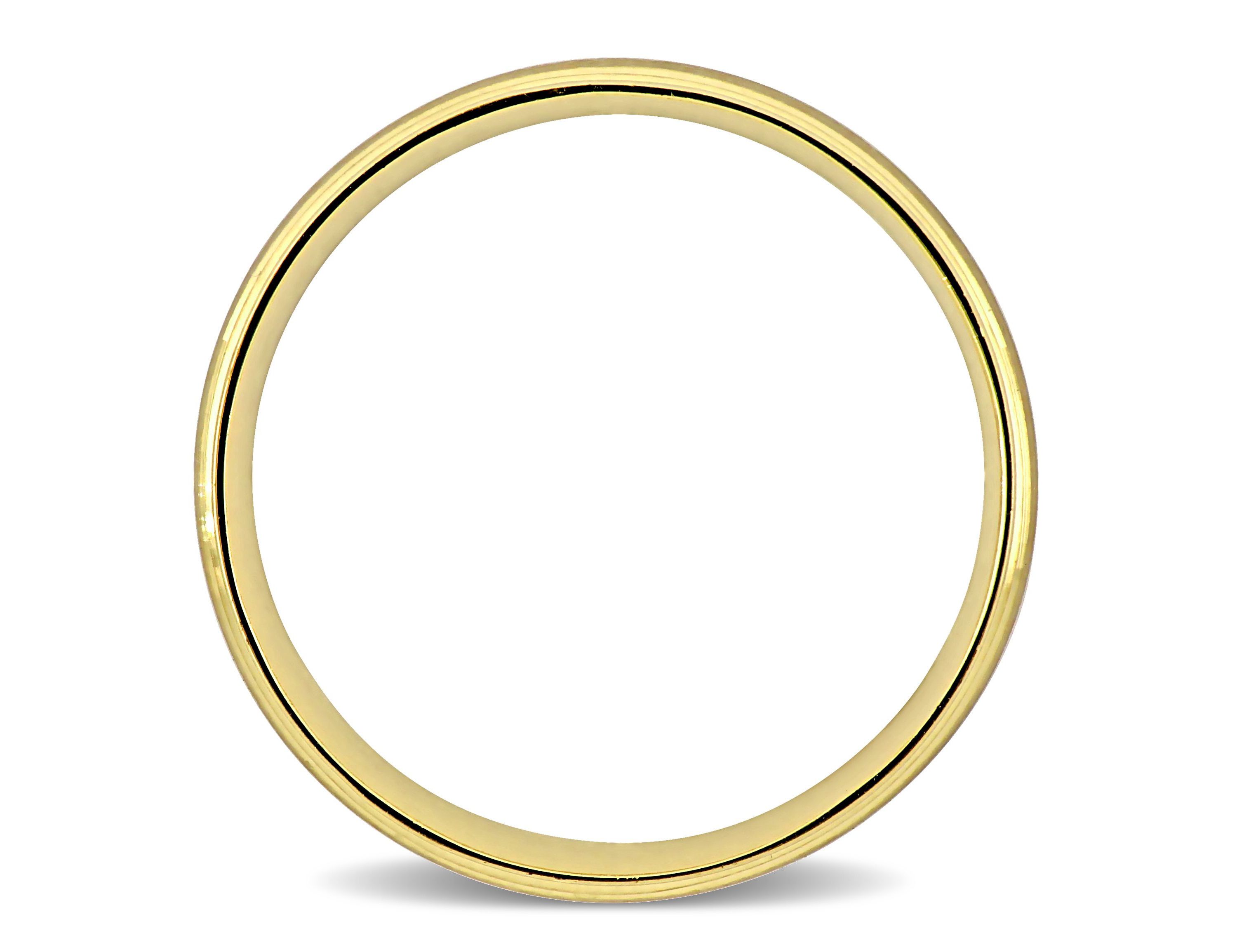Mens Wedding Band in 10K Yellow Gold