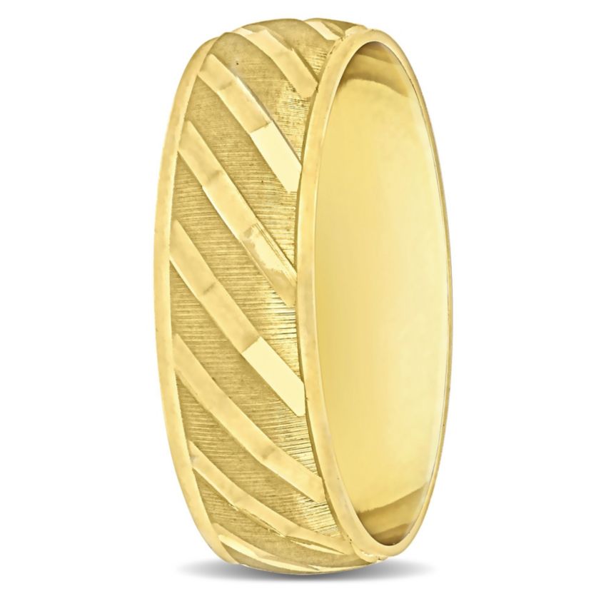 Ladies Wedding Band in 10K Yellow Gold