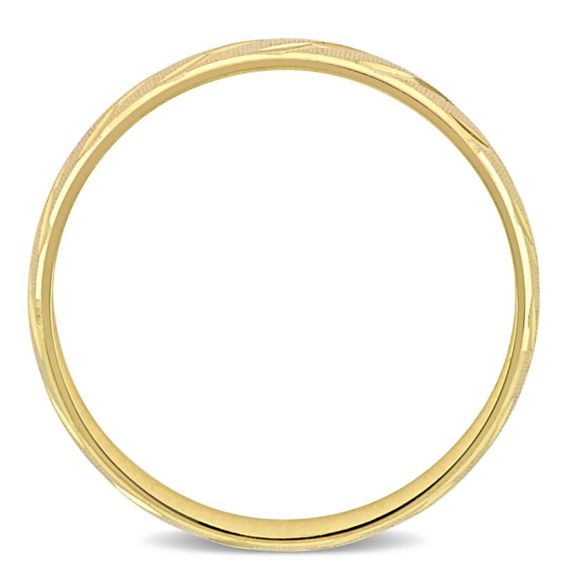 Ladies Wedding Band in 10K Yellow Gold