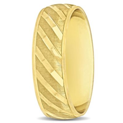 Men's Wedding Band 10K Yellow Gold