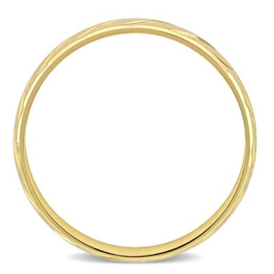 Men's Wedding Band 10K Yellow Gold