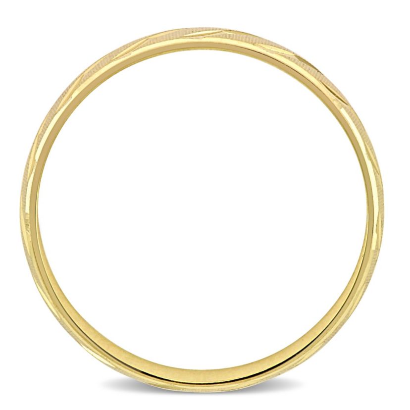 Mens Wedding Band in 10K Yellow Gold