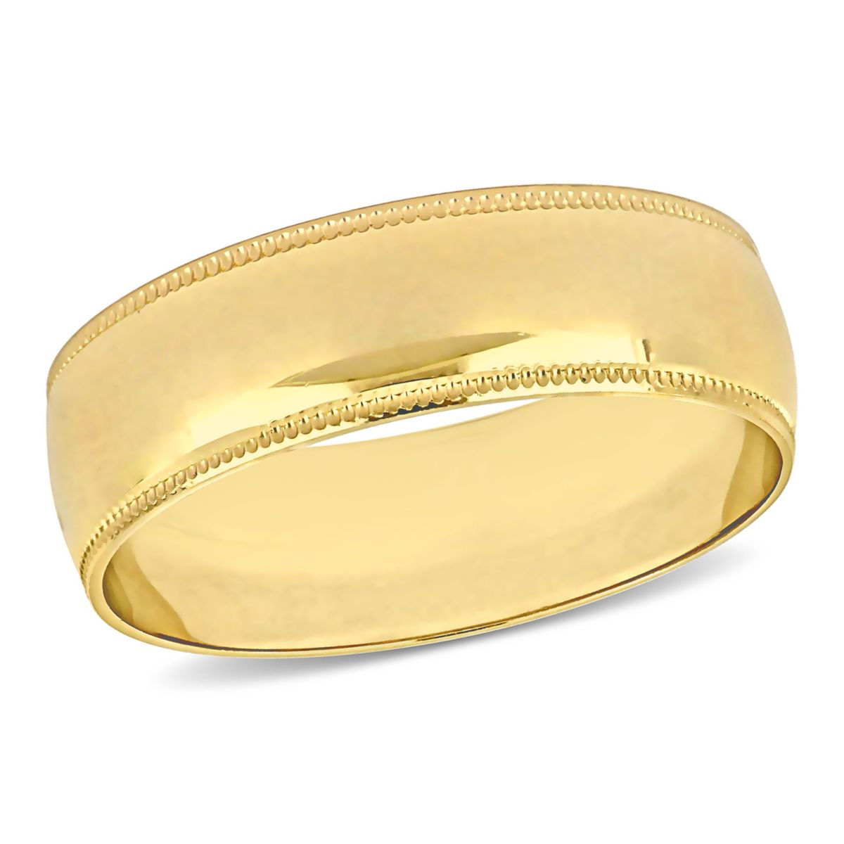 Mens Wedding Band in 10K Yellow Gold