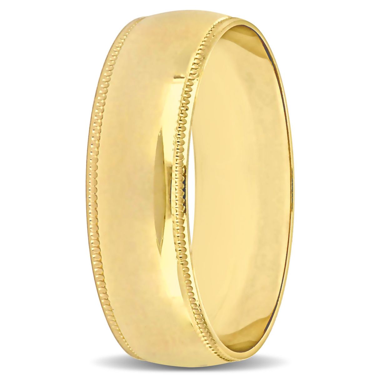 Mens Wedding Band in 10K Yellow Gold