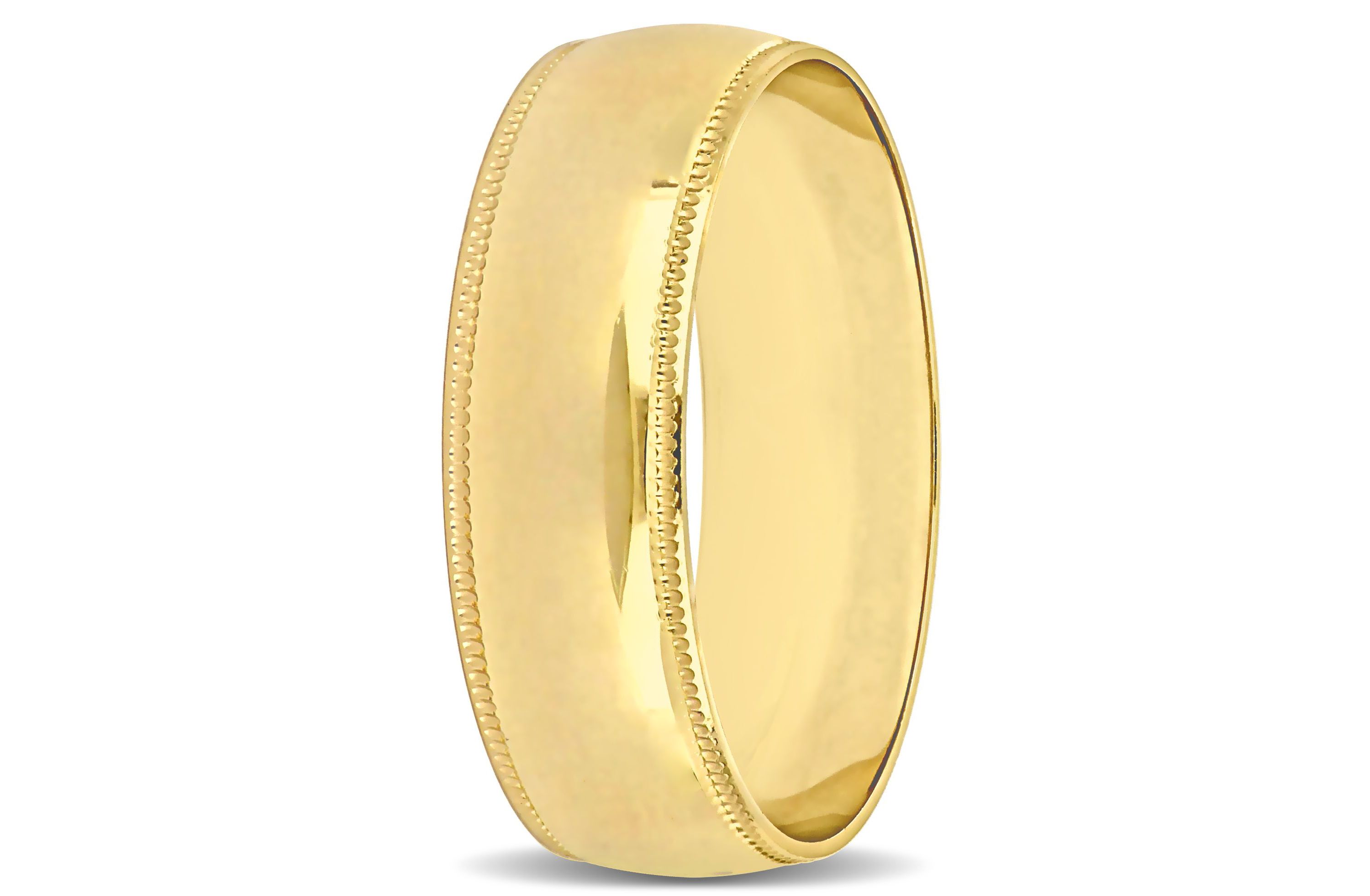 Mens Wedding Band in 10K Yellow Gold