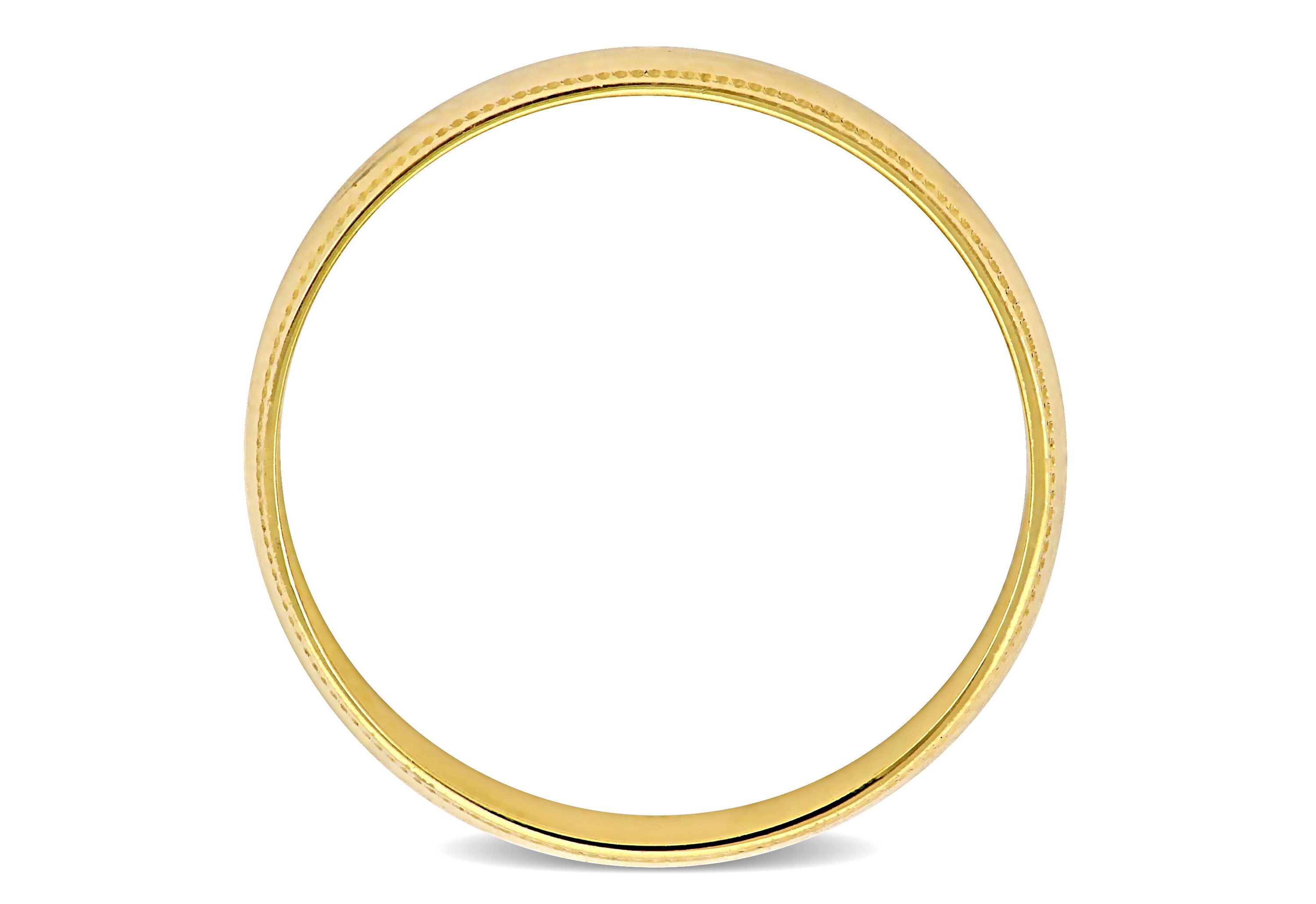 Mens Wedding Band in 10K Yellow Gold