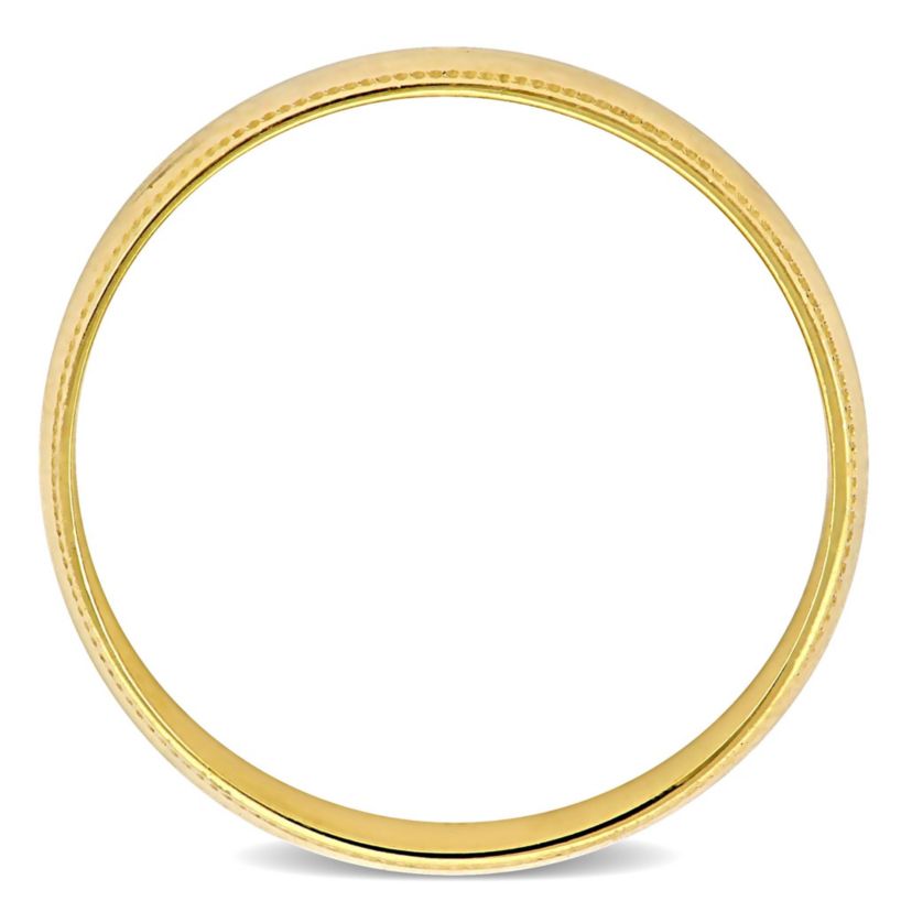 Mens Wedding Band in 10K Yellow Gold