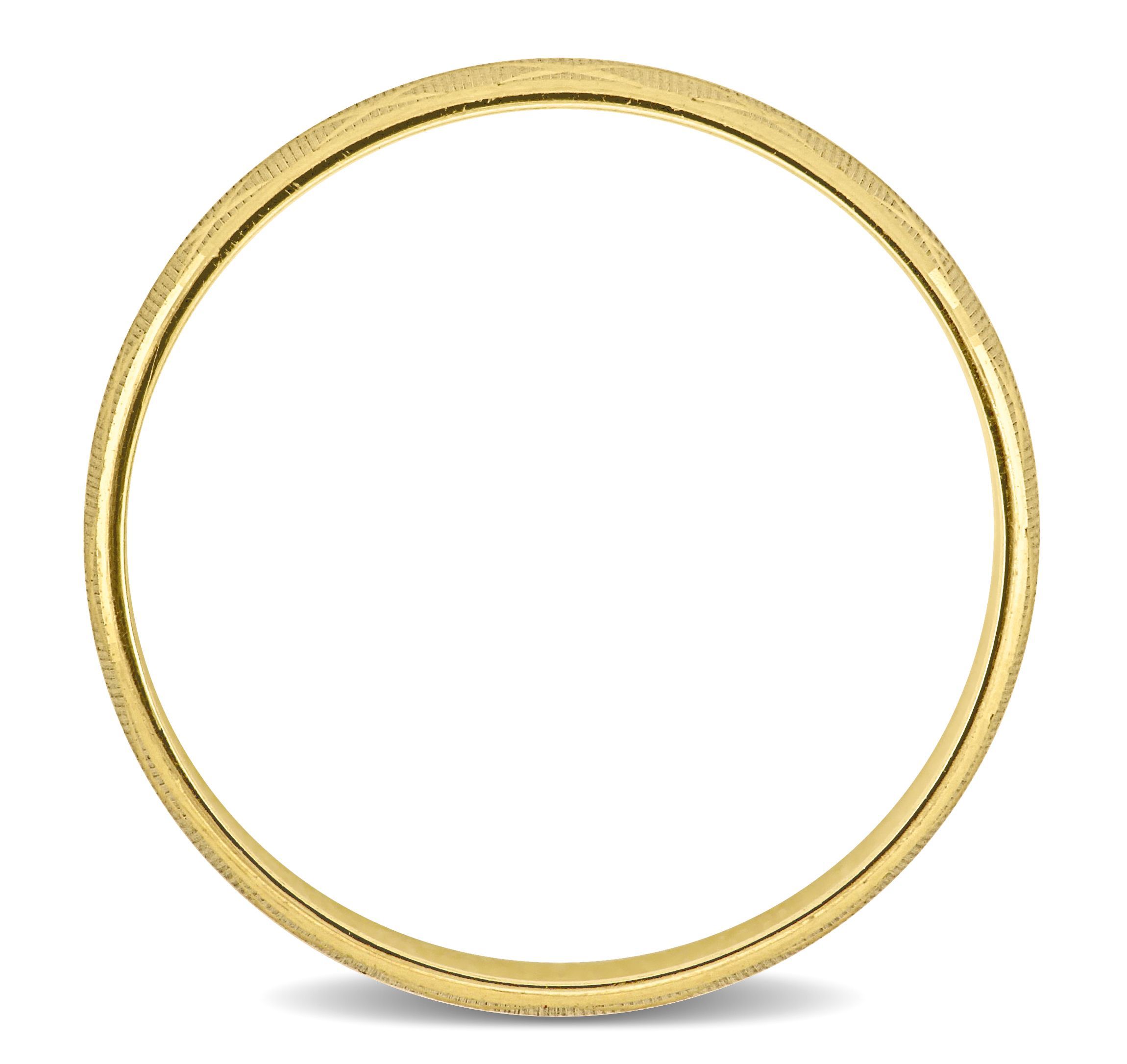 Lattice Mens Wedding Band in 14K Yellow Gold