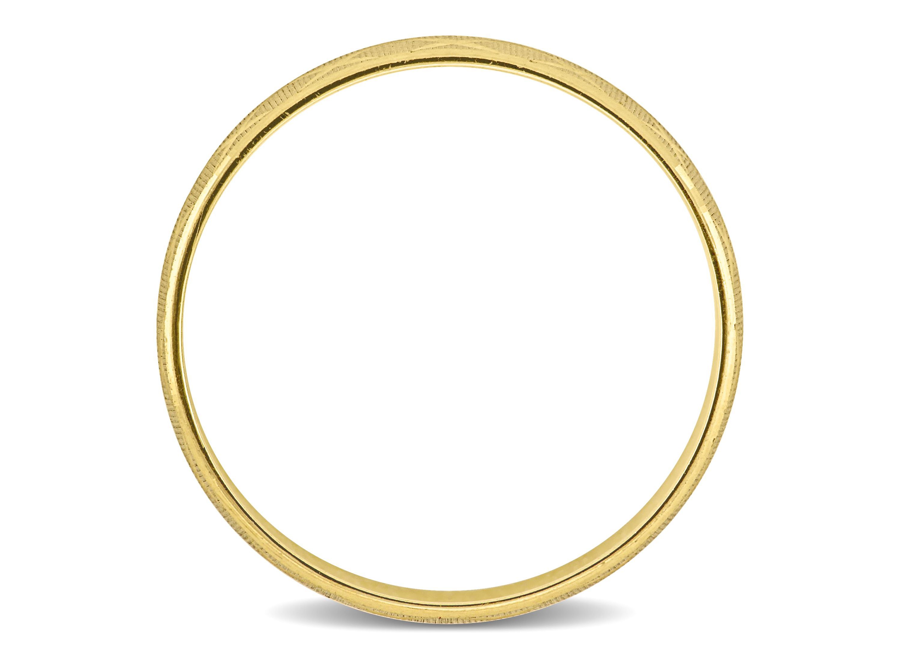 Lattice Mens Wedding Band in 14K Yellow Gold
