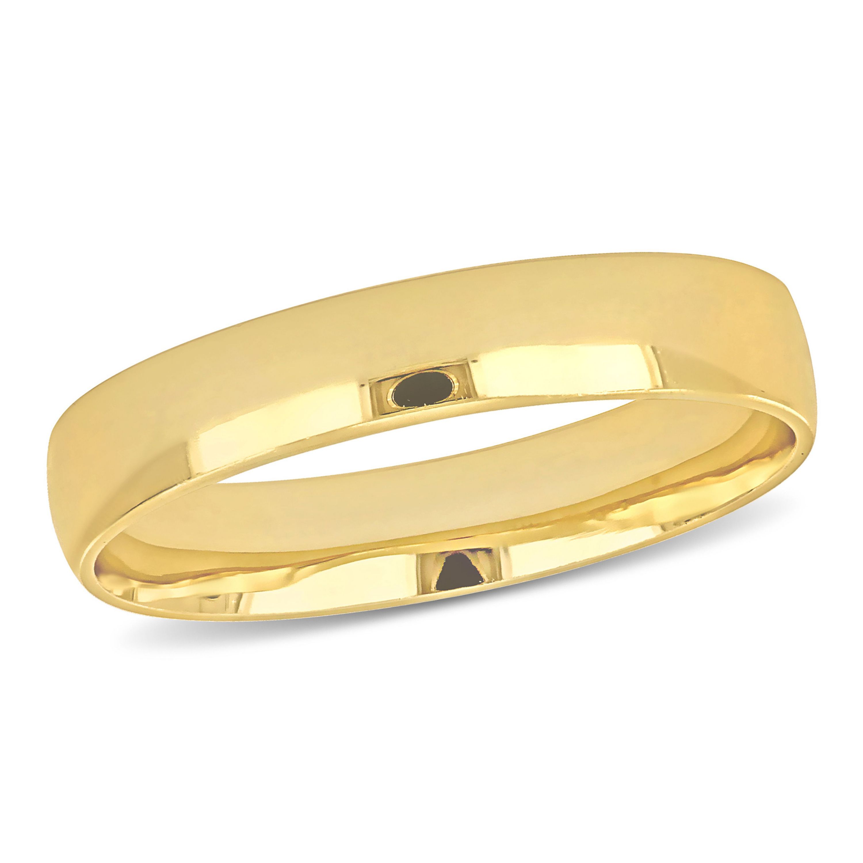 Polished Finish Ladies Wedding Band in 14K Yellow Gold