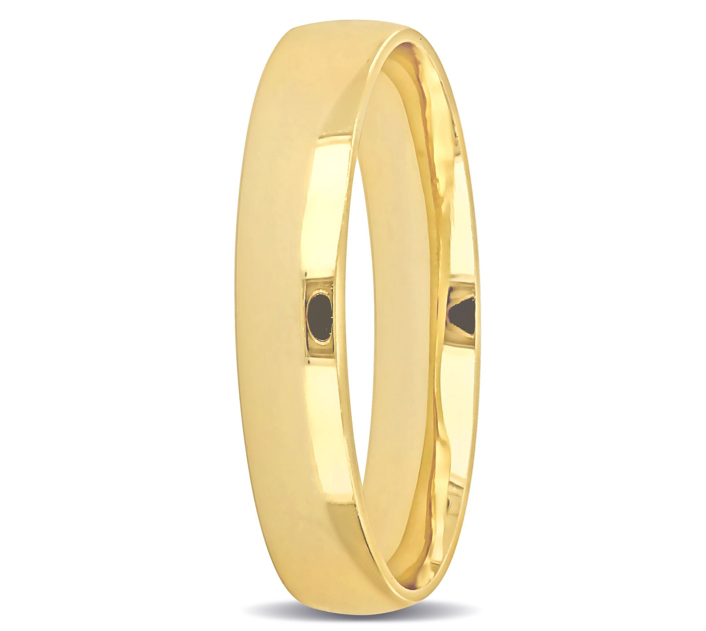 Polished Finish Ladies Wedding Band in 14K Yellow Gold