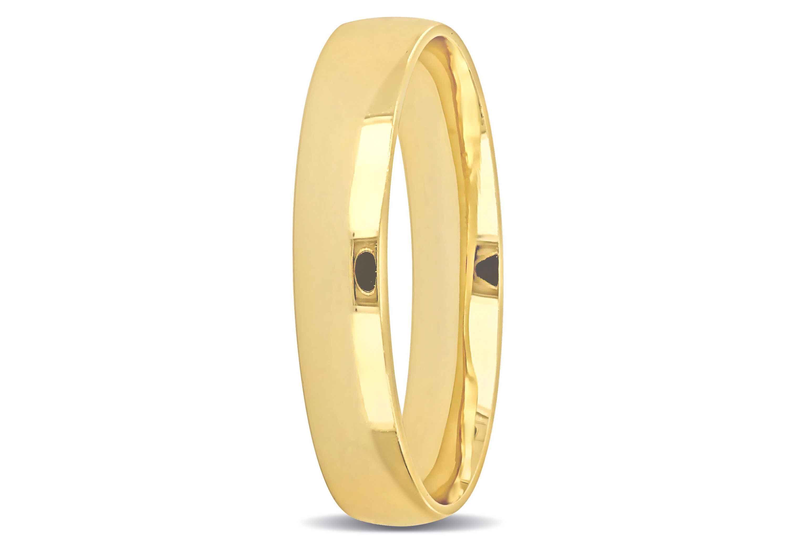 Polished Finish Ladies Wedding Band in 14K Yellow Gold