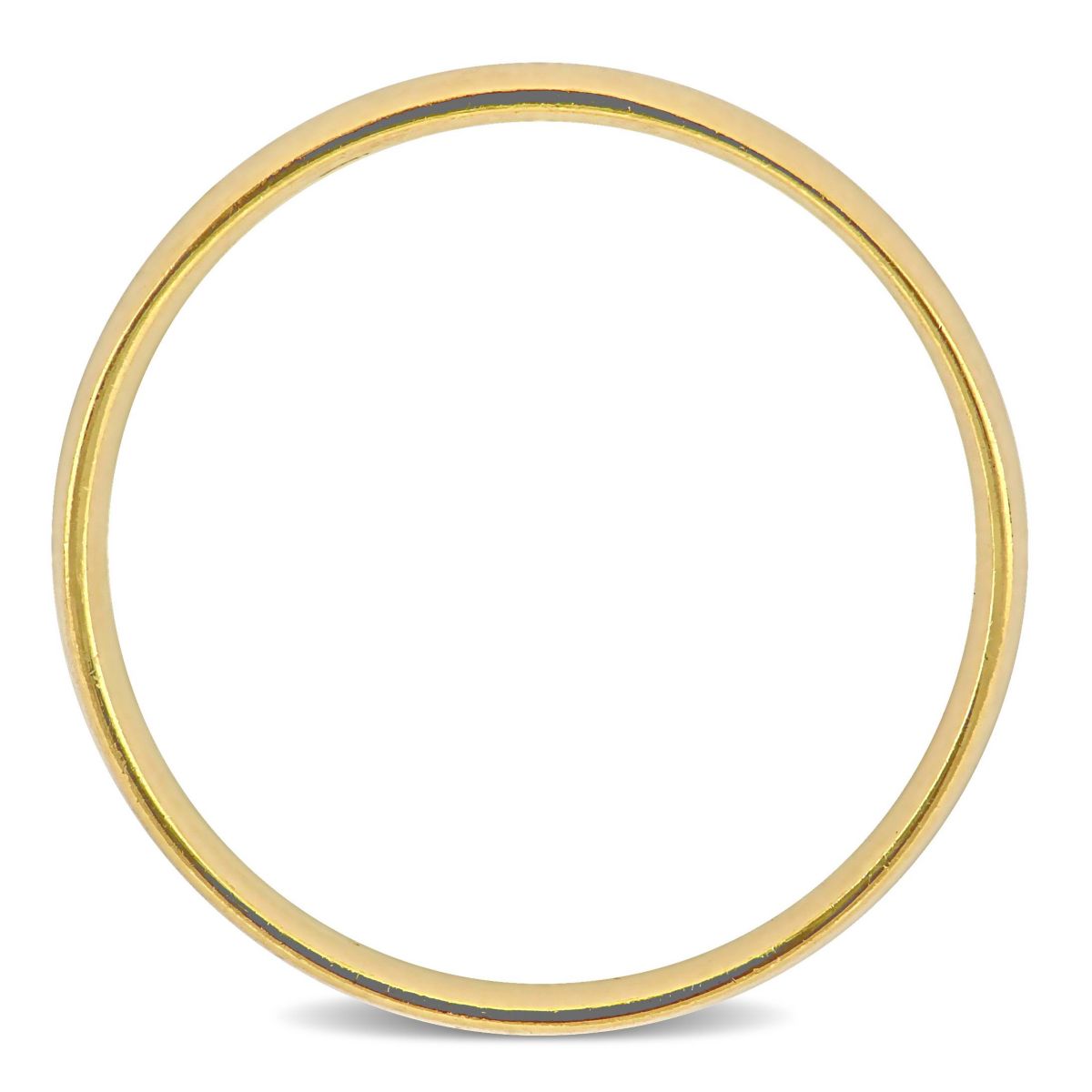 Polished Finish Ladies Wedding Band in 14K Yellow Gold