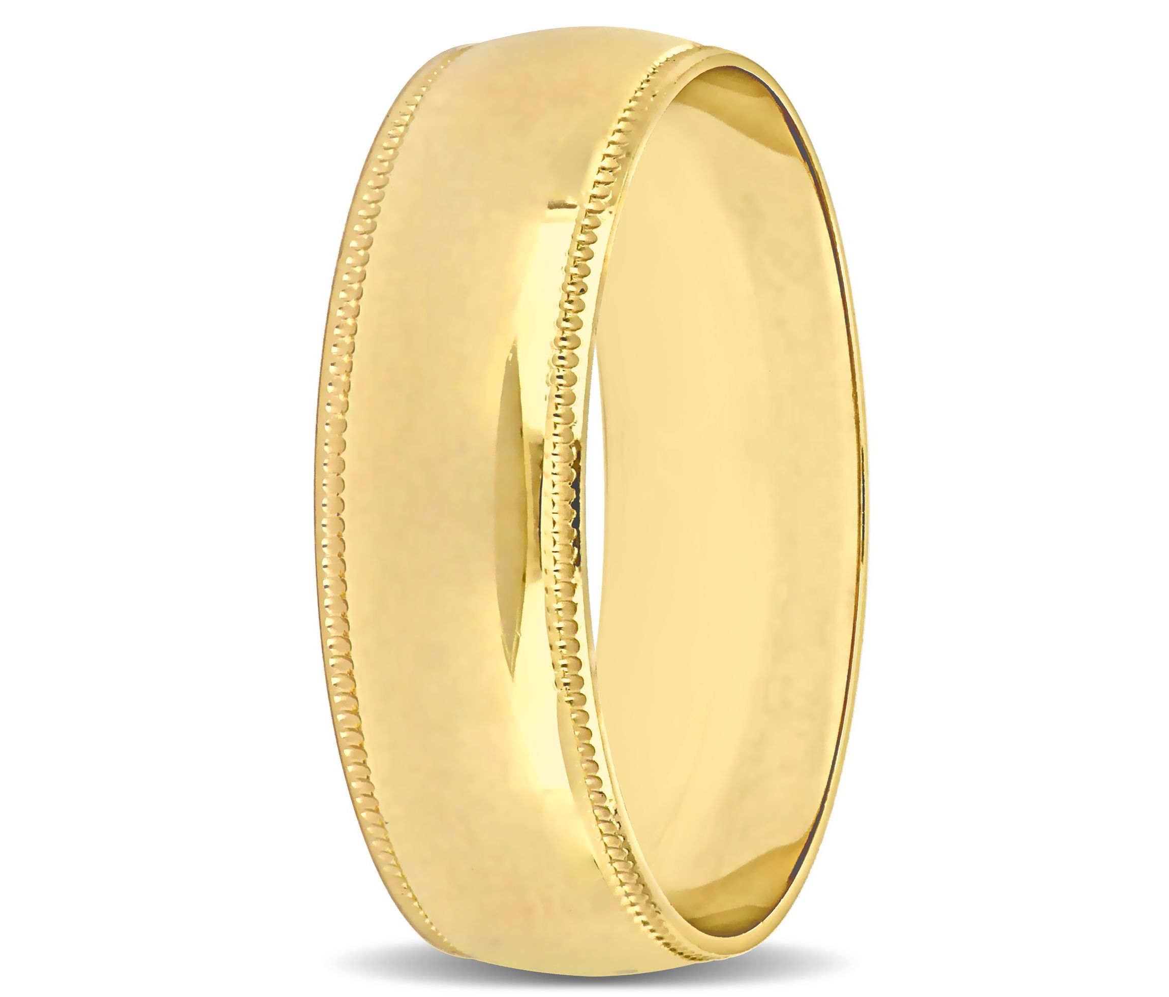 Ladies Wedding Band in 10K Yellow Gold