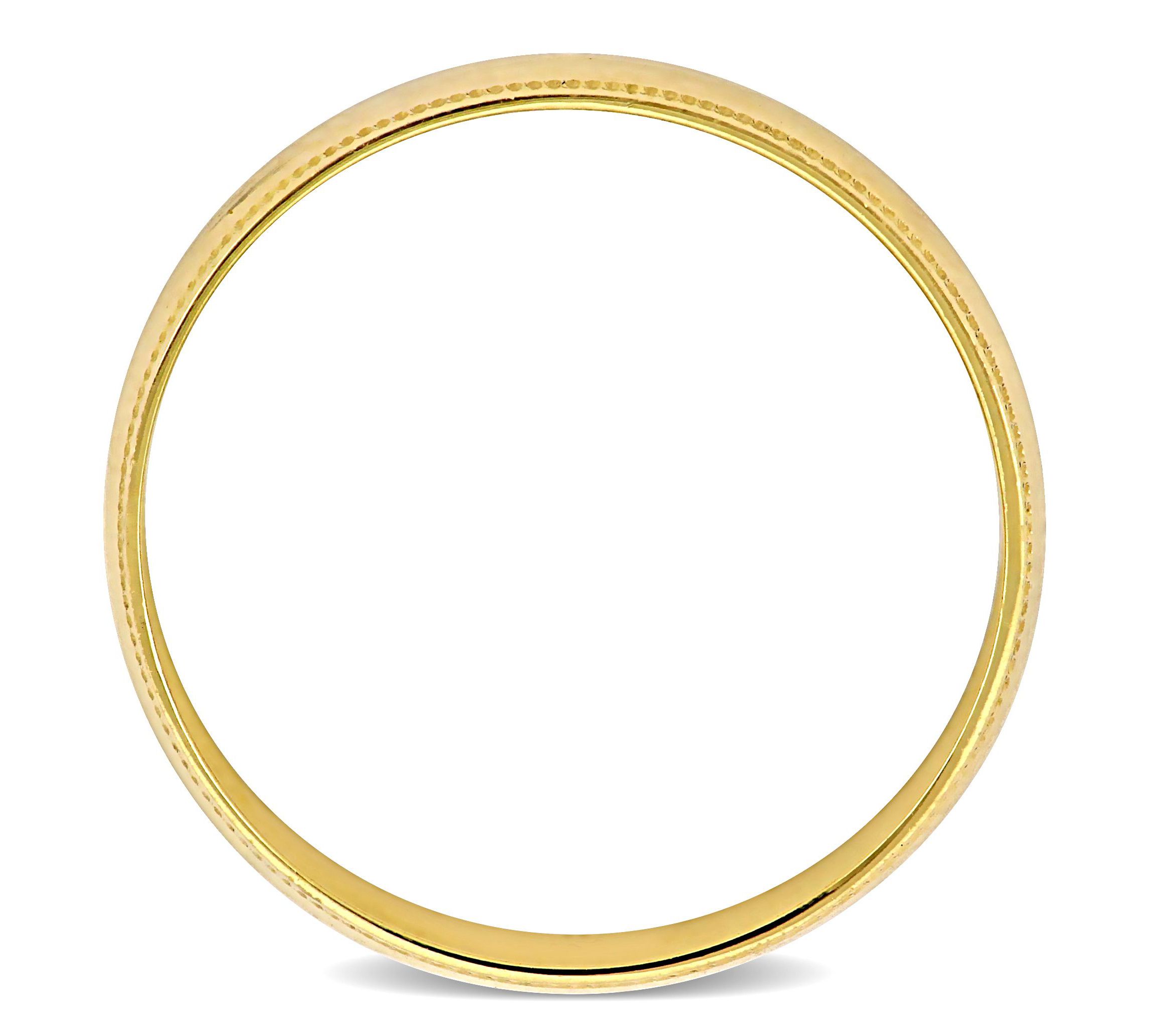Ladies Wedding Band in 10K Yellow Gold