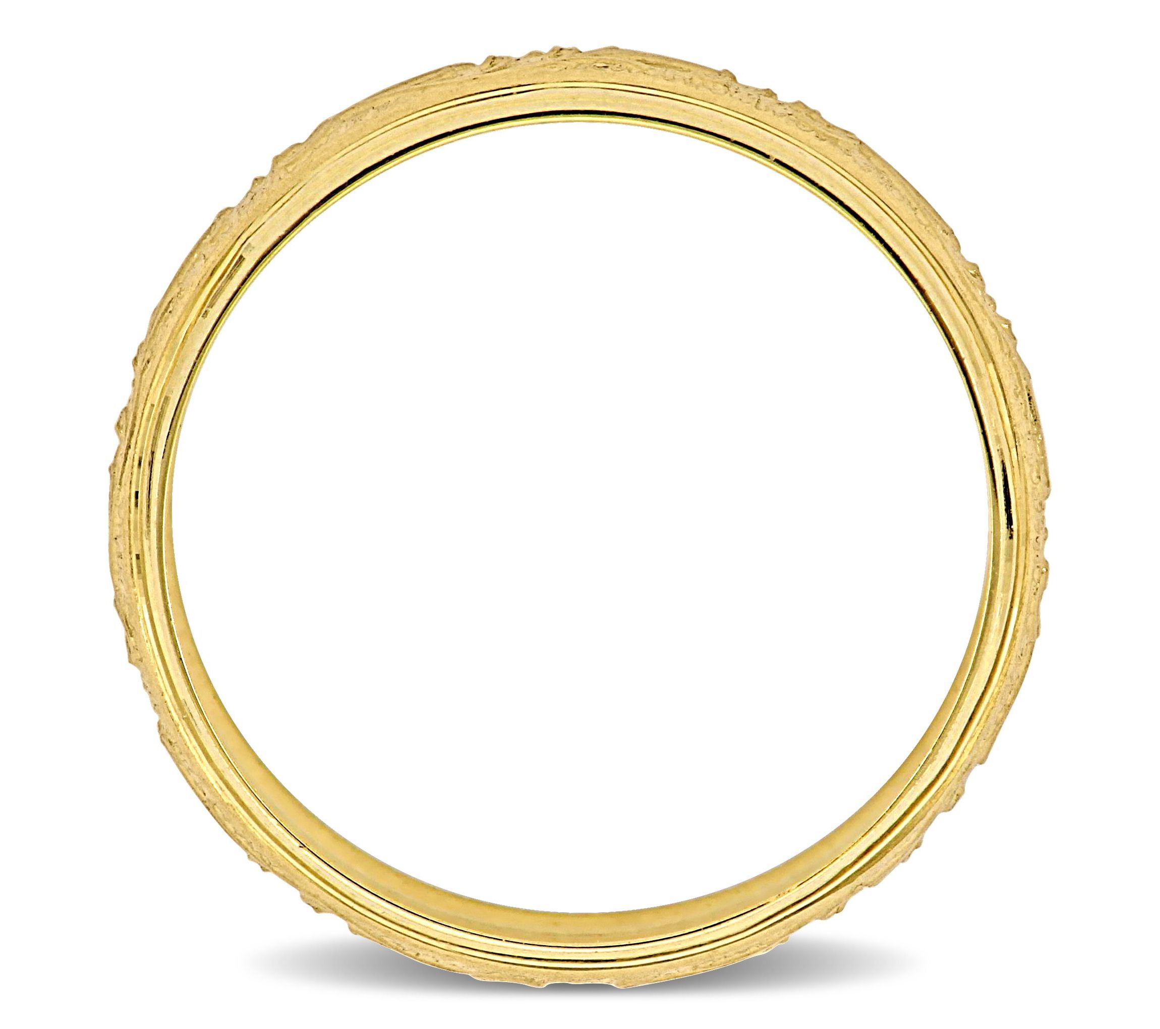 Antique Filigree Ladies Wedding Band in 14K Yellow Gold
