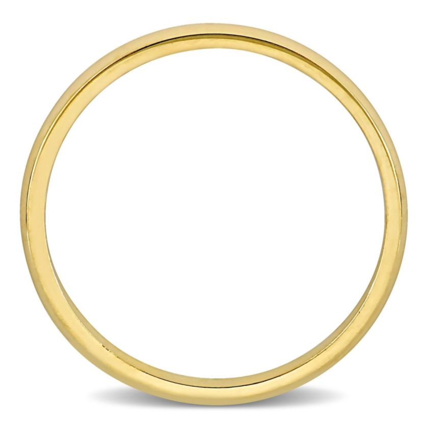 Comfort Fit Ladies Wedding Band in 14K Yellow Gold
