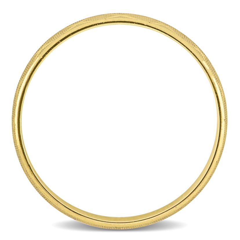 Lattice Ladies Wedding Band in 14K Yellow Gold