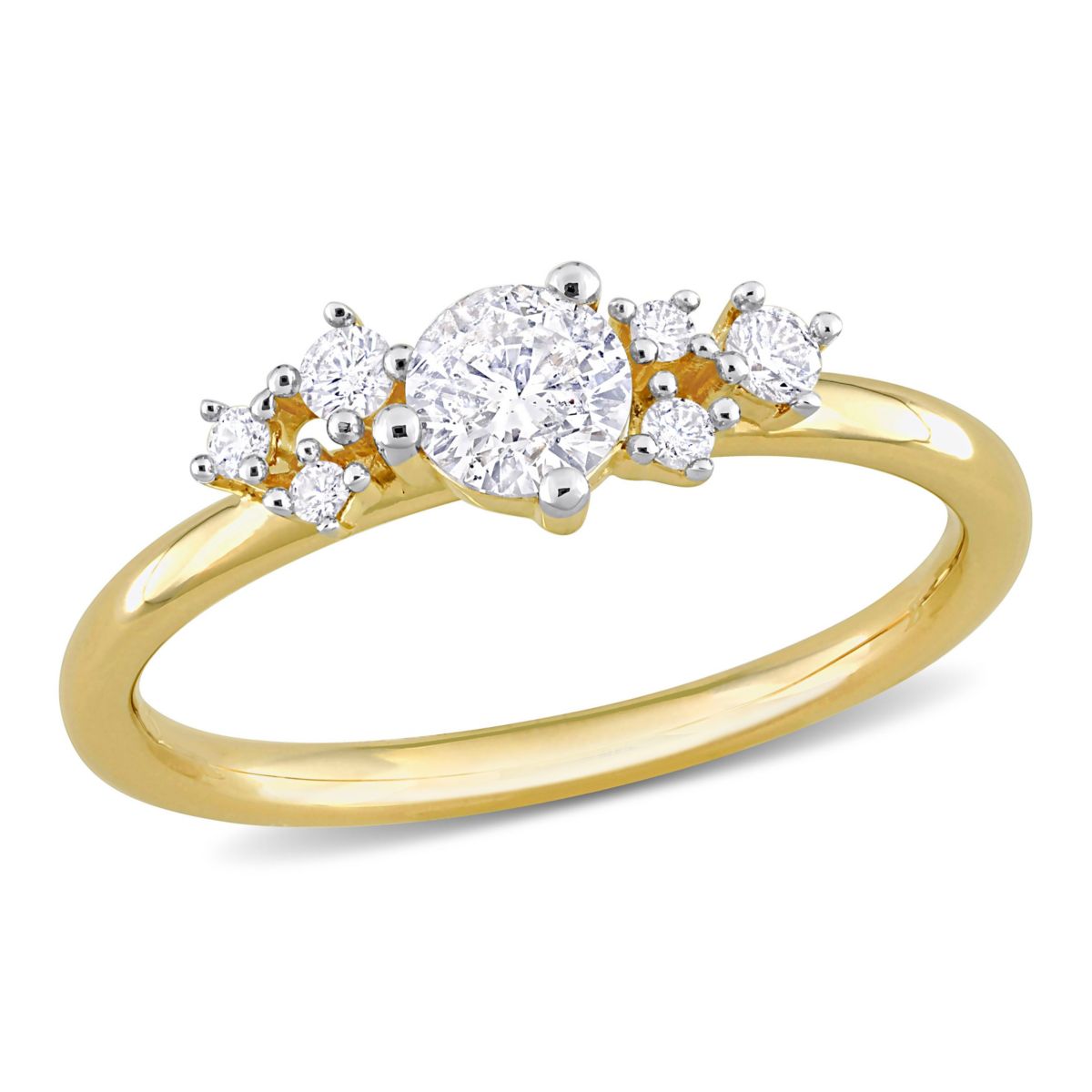 Belk & Co. 1/2 ct. t.w. Diamond Ring in 14K Yellow Gold | Belk