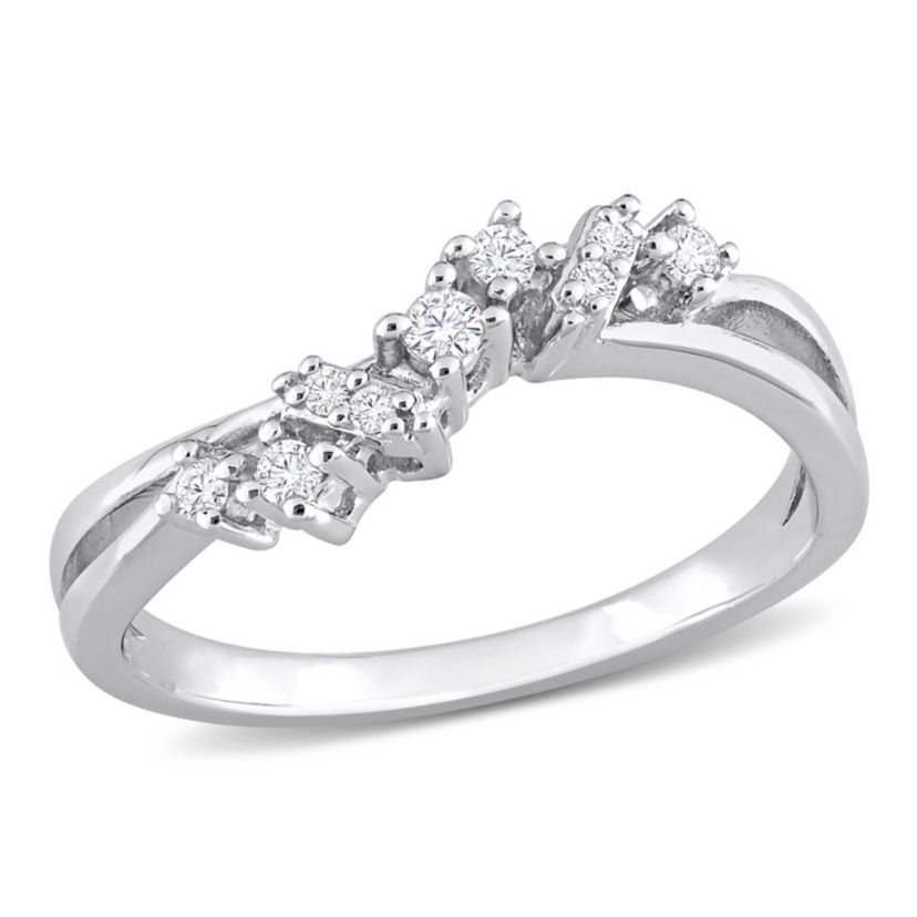 1/6 ct. t.w. Diamond 9-Stone Ring in Sterling Silver