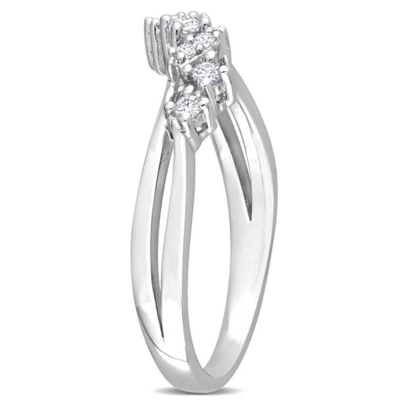 1/6 ct. t.w. Diamond 9-Stone Ring in Sterling Silver