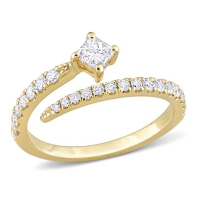 5/8 ct. t.w. Diamond Semi-Eternity Ring 14K Yellow Gold