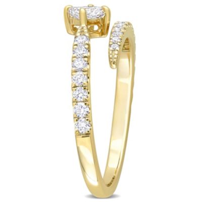 5/8 ct. t.w. Diamond Semi-Eternity Ring 14K Yellow Gold