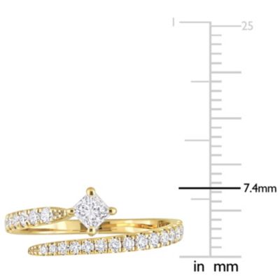5/8 ct. t.w. Diamond Semi-Eternity Ring 14K Yellow Gold