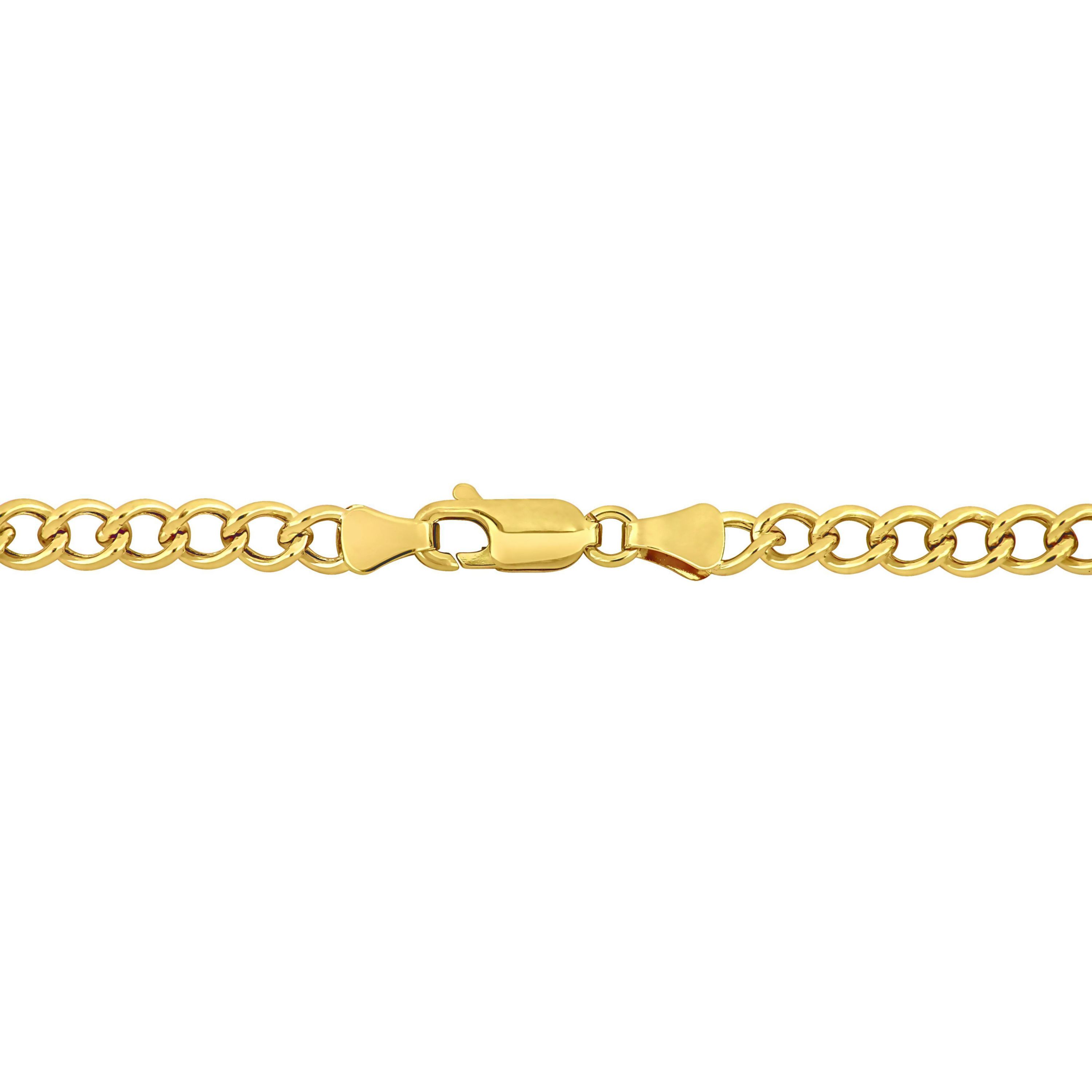 4.1mm Curb Chain Necklace in 14k Yellow Gold, 20 in