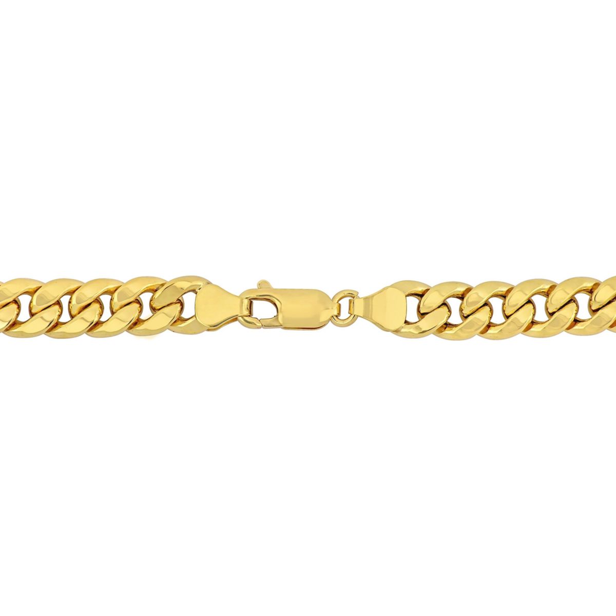 6.6mm Curb Chain Necklace in 10k Yellow Gold, 20 in