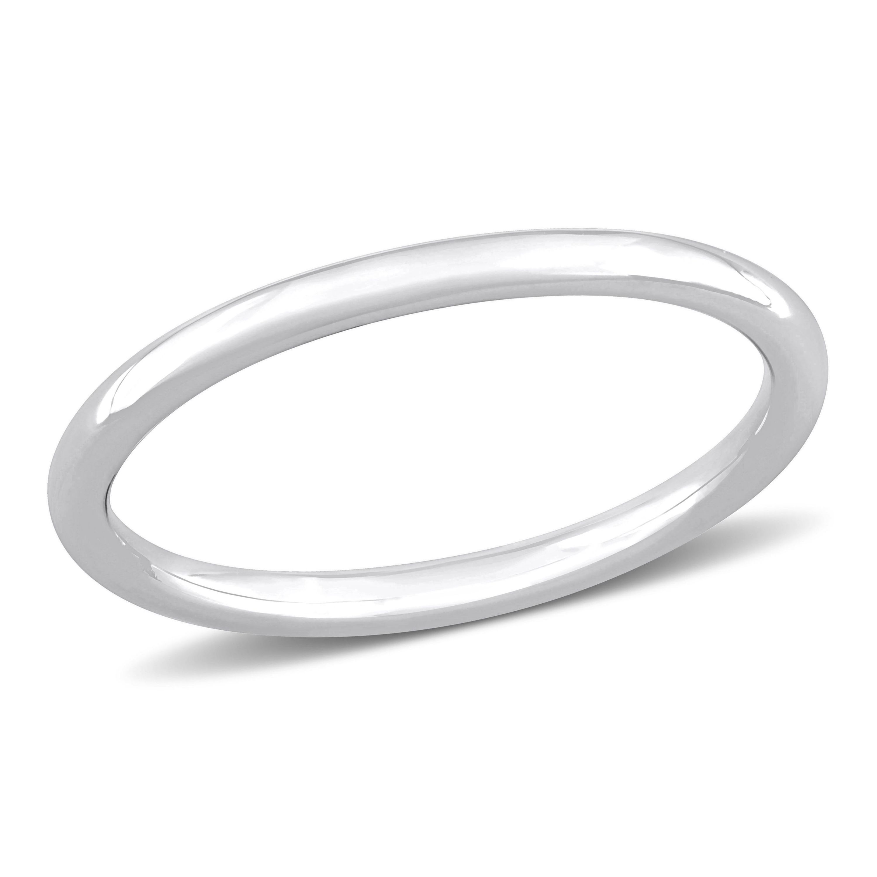 2mm Wedding Band in 14k White Gold