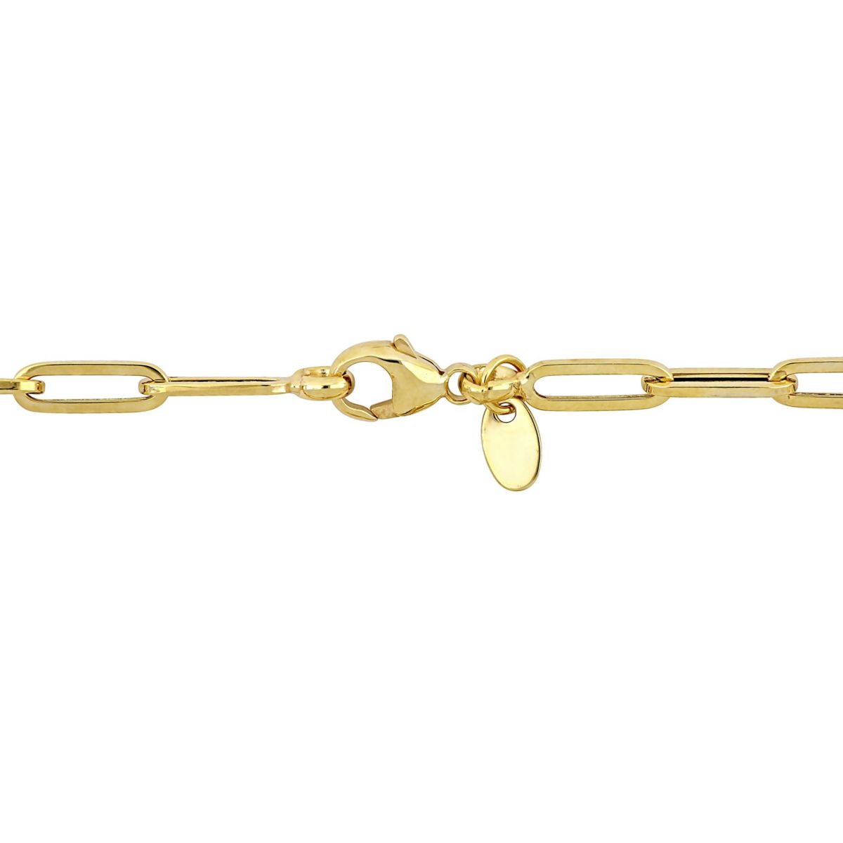 4mm Oval Link Necklace in 14k Yellow Gold, 24 in