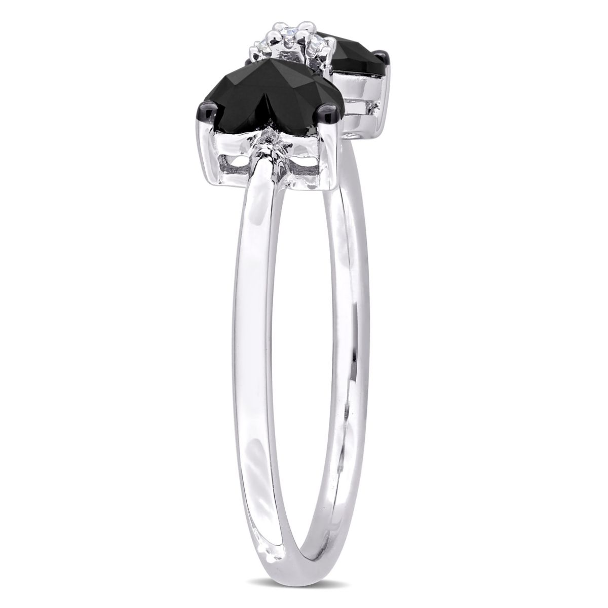 Belk & Co. 3/4 ct. t.w. Black and White Diamond Ring in Sterling Silver ...