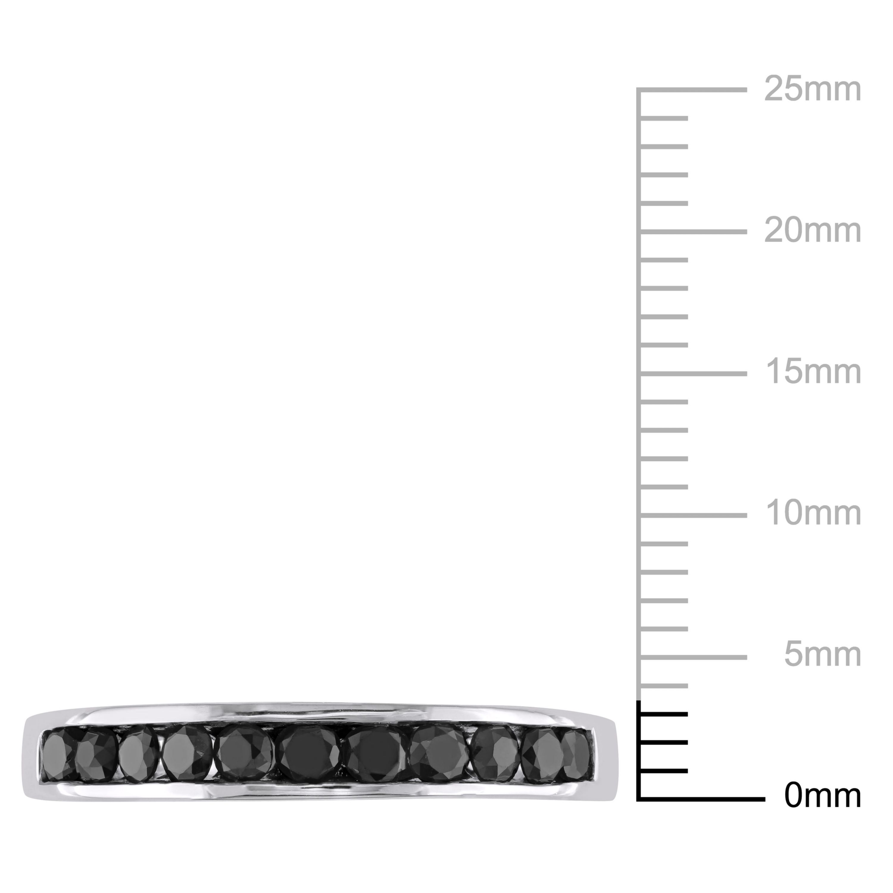 1/2 ct. t.w. Black Diamond Anniversary Band in Sterling Silver