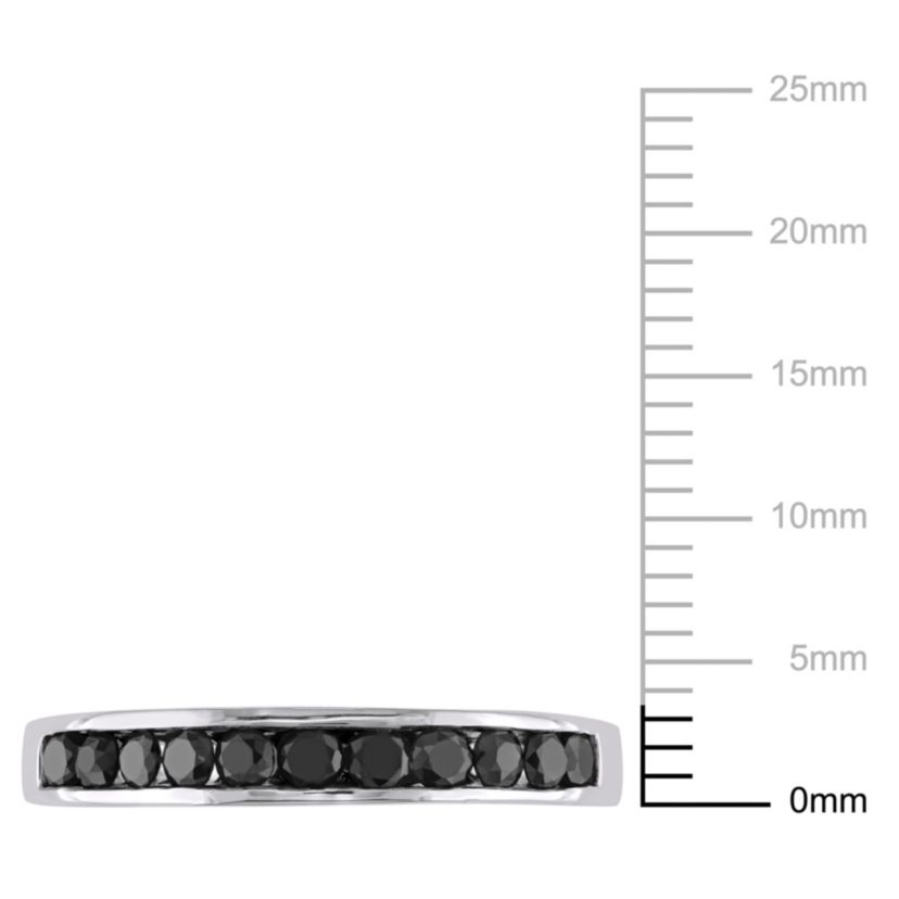 1/2 ct. t.w. Black Diamond Anniversary Band in Sterling Silver