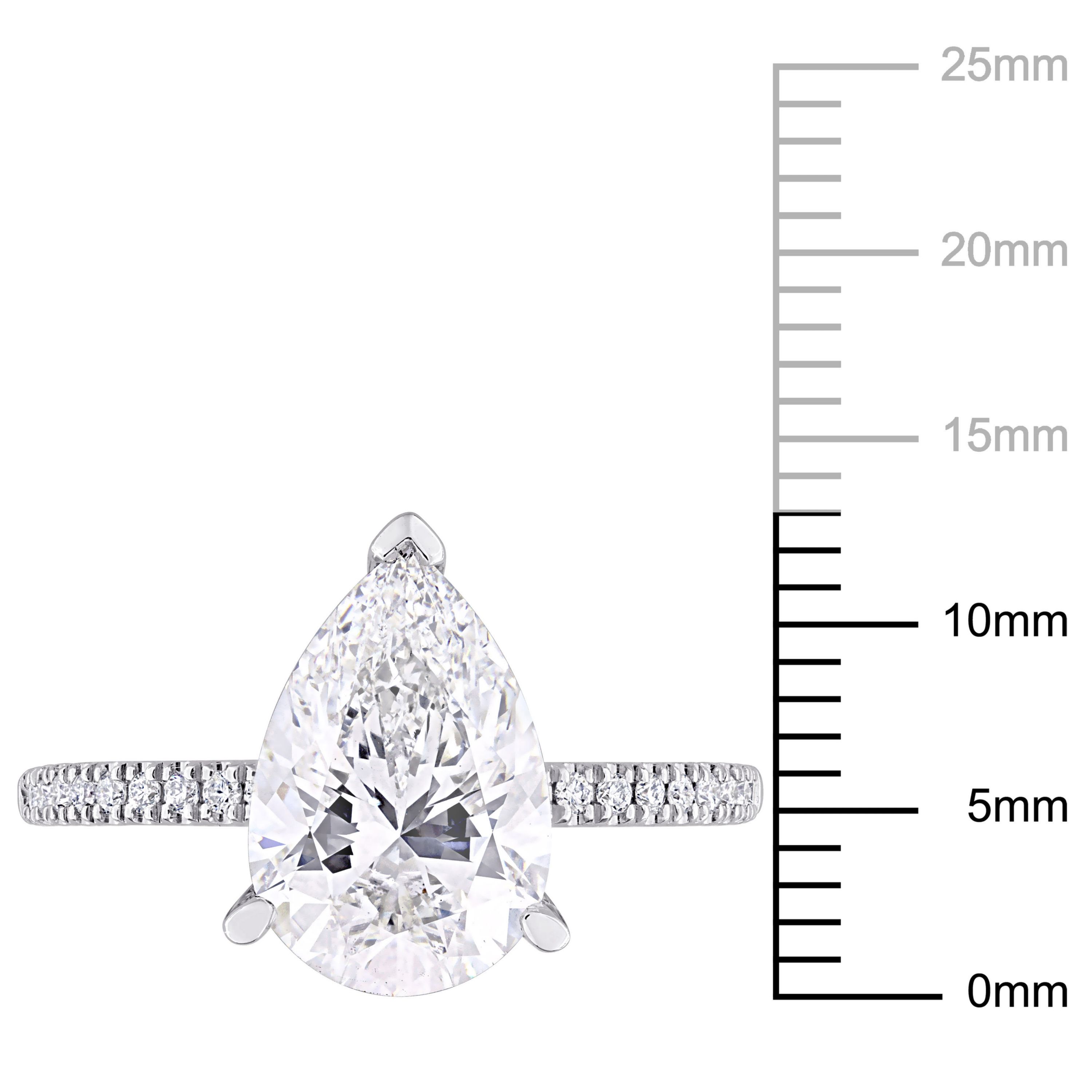 3.16 ct. t.w. Lab Grown Diamond Engagement Ring in 14K White Gold